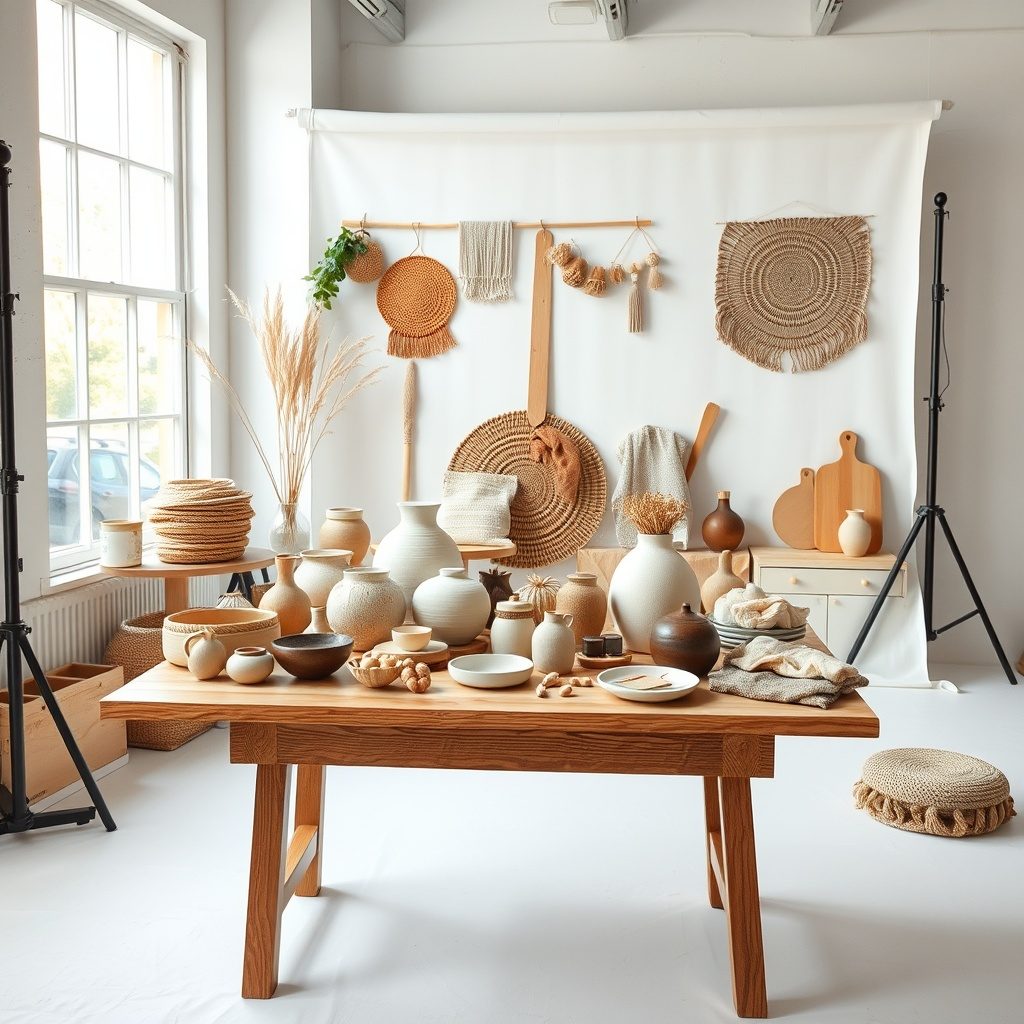 High-quality product photography for independent makers
